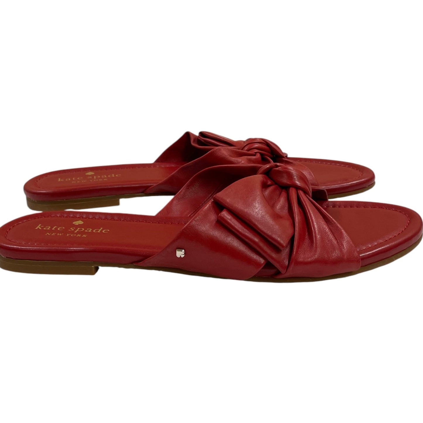 Sandals Designer By Kate Spade In Red, Size:9.5