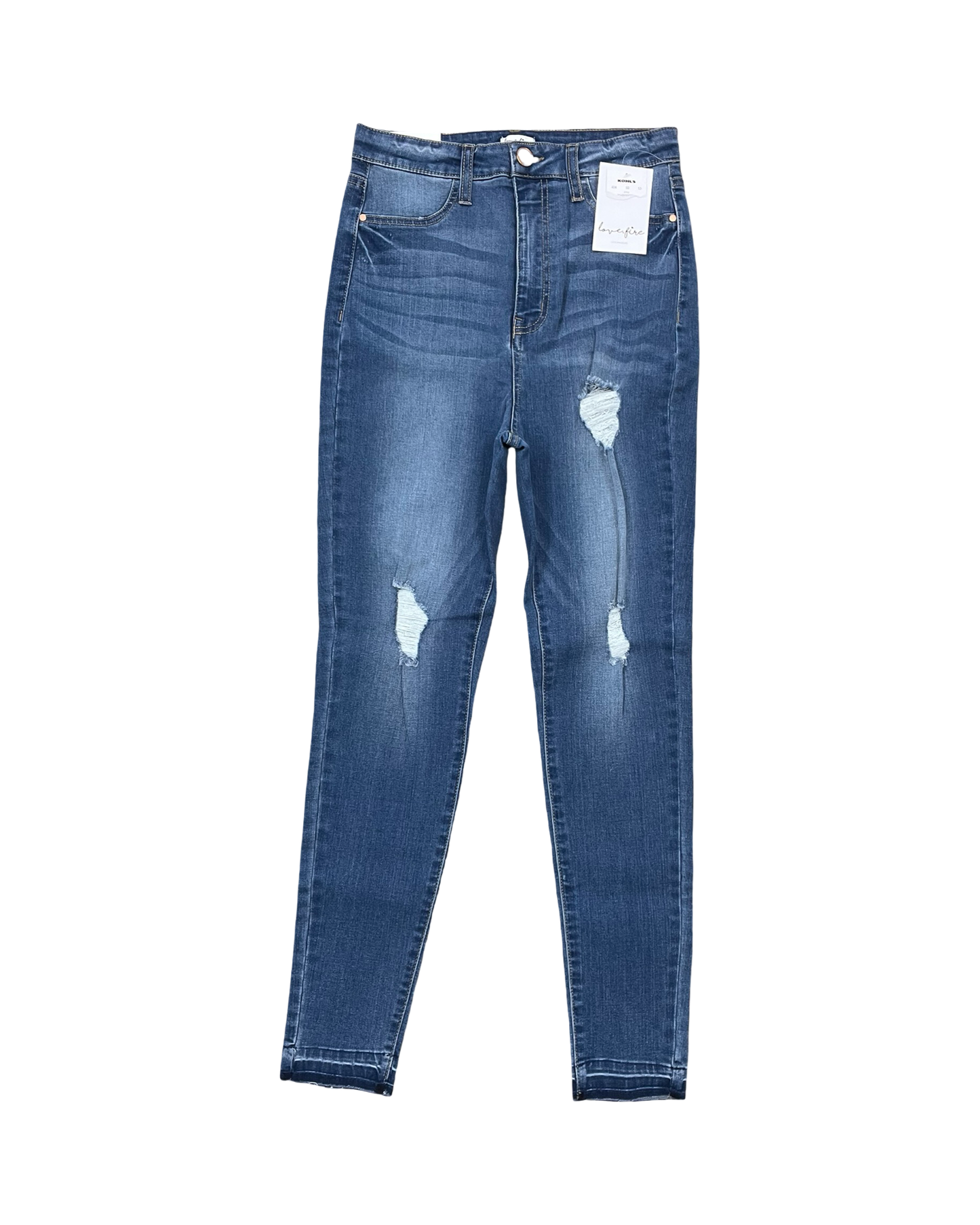 Jeans Skinny By Love Fire In Blue Denim, Size:L