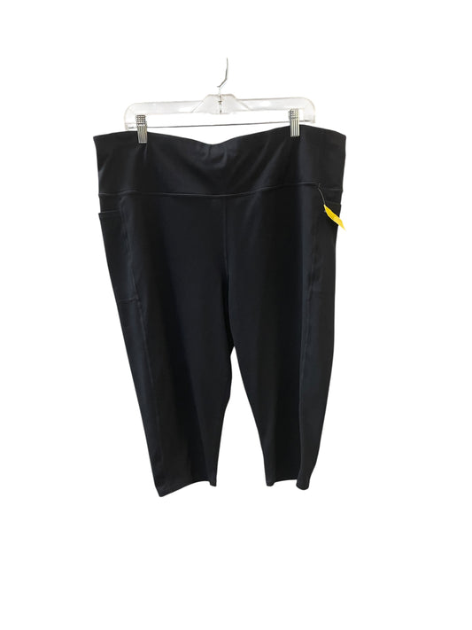 Athletic Leggings By Skechers In Black, Size:3X