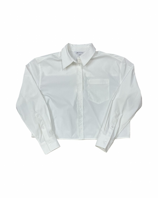 Blouse Ls By Athleta In White, Size:S