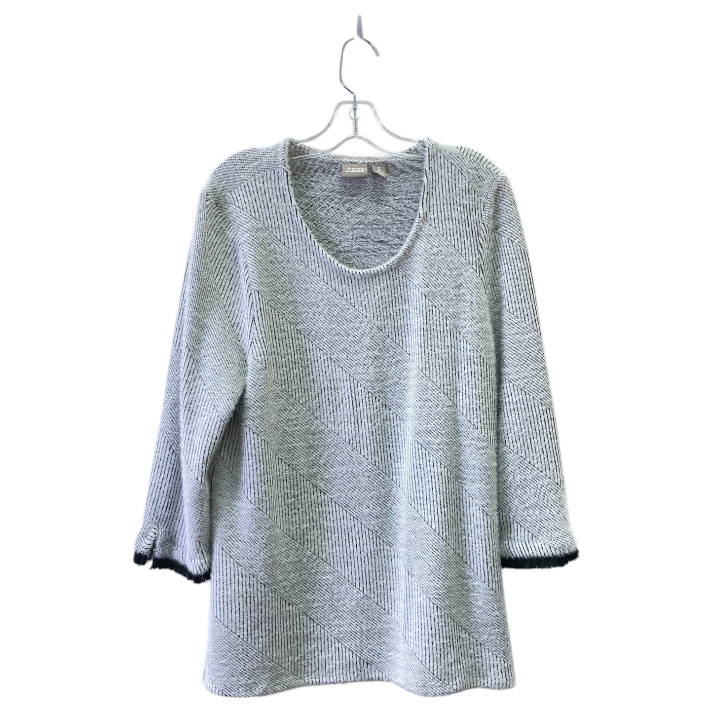 Sweater By Talbots In Black & White, Size:Xl