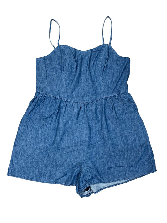 Romper By Old Navy In Blue Denim, Size:Xxl