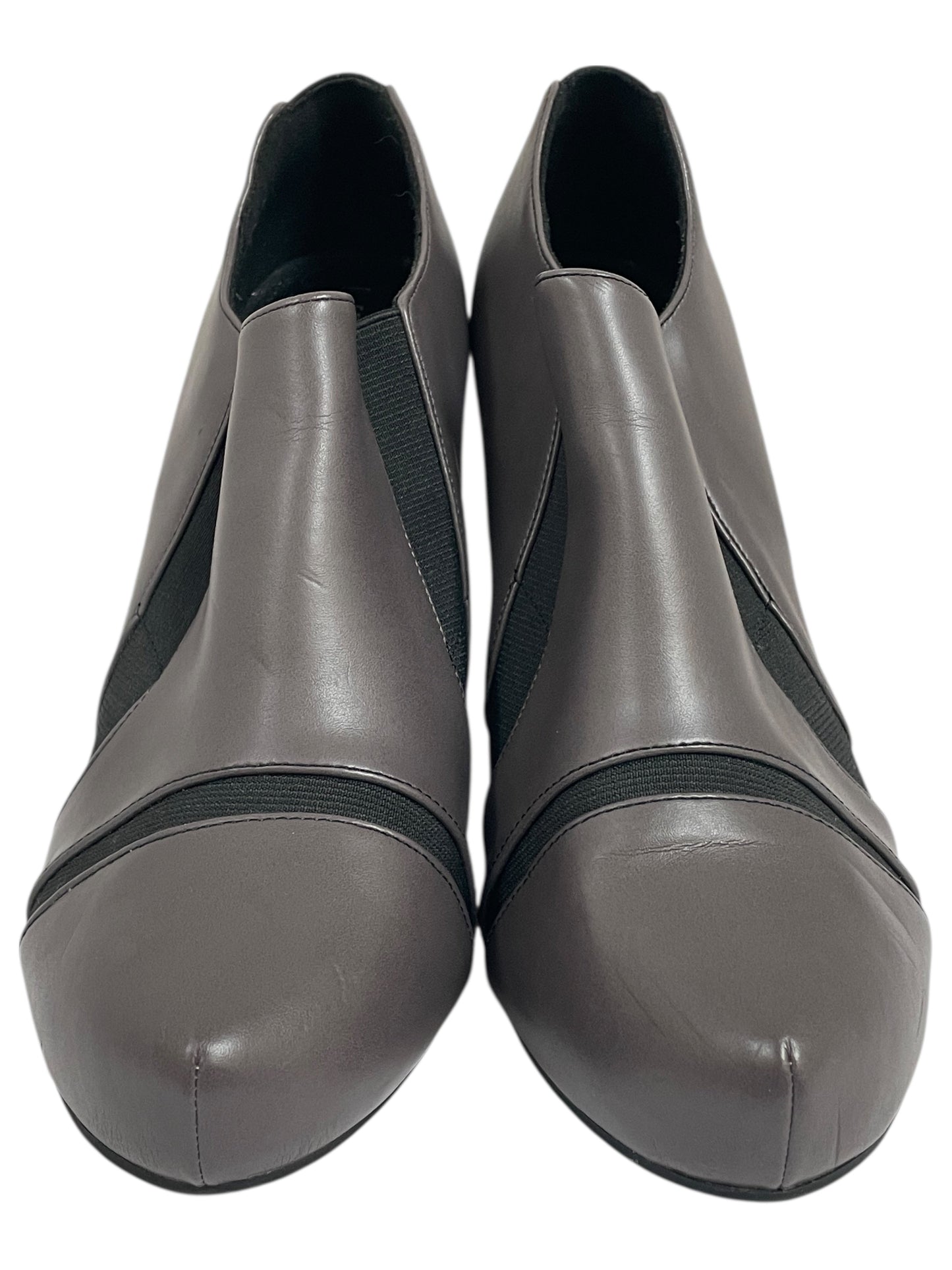 Shoes Heels Block By Liz And Co In Black & Grey, Size:8.5