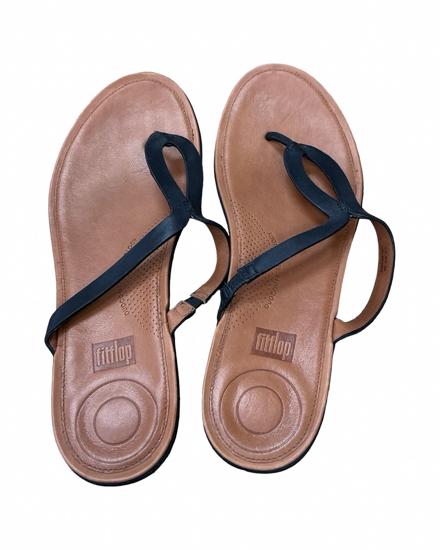Sandals Flip Flops By Fitflop In Black, Size:11