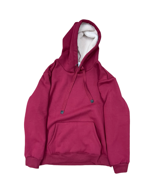 Sweatshirt Hoodie By Clothes Mentor In Red, Size:L