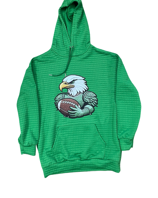 Sweatshirt Hoodie By Clothes Mentor In Green, Size:M