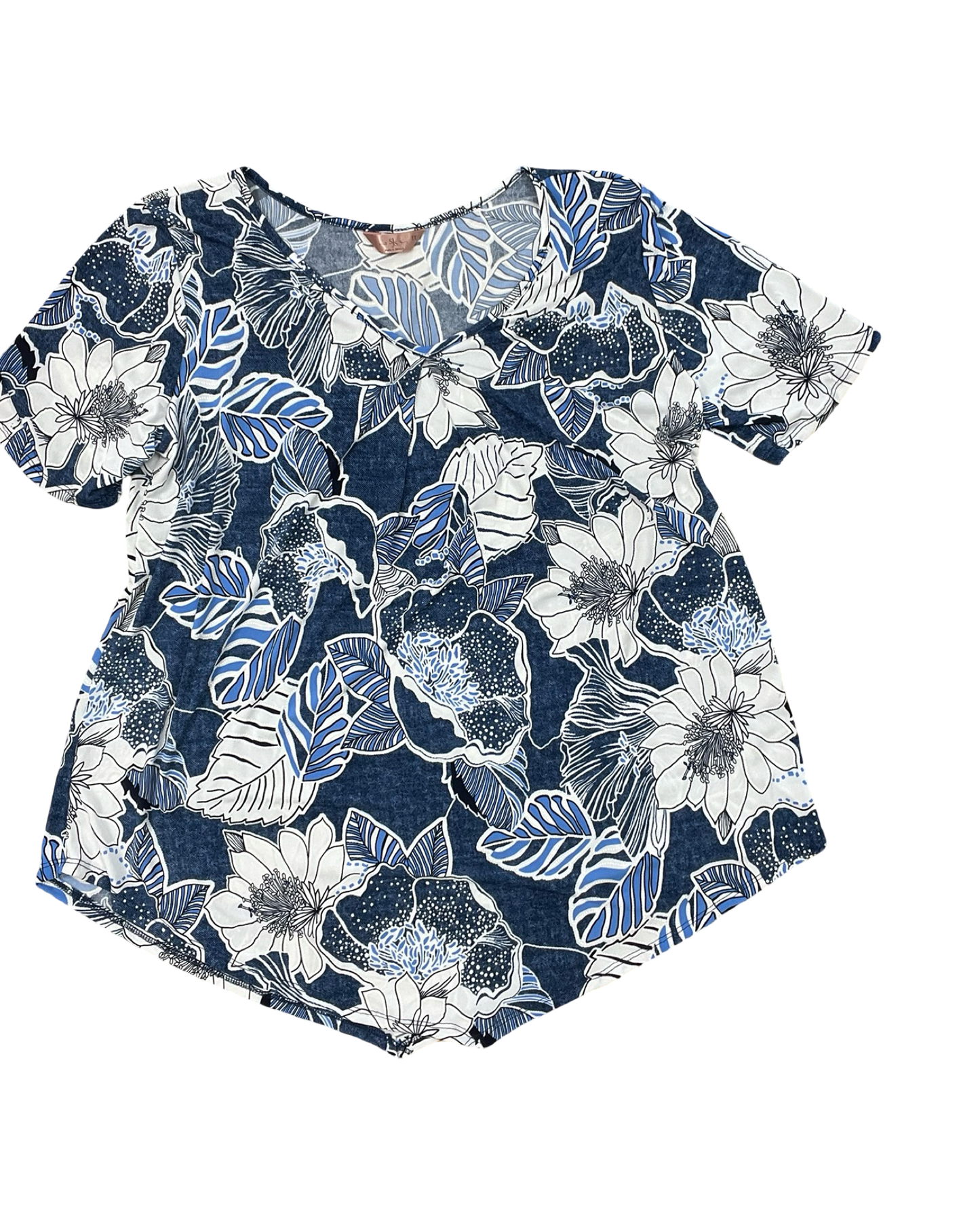Top 3/4 Sleeve By Clothes Mentor In Black, Size:L