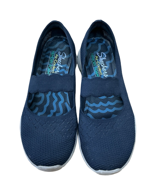 Shoes Flats By Skechers In Navy, Size:7