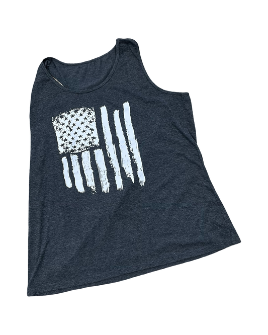 Top Sleeveless By Clothes Mentor In Grey, Size:1X