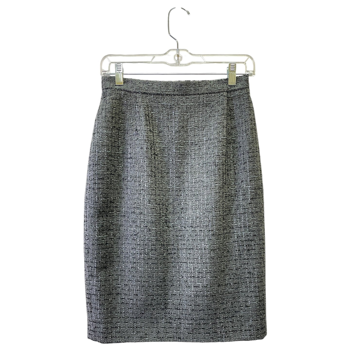 Skirt Designer By Escada In Grey, Size:S