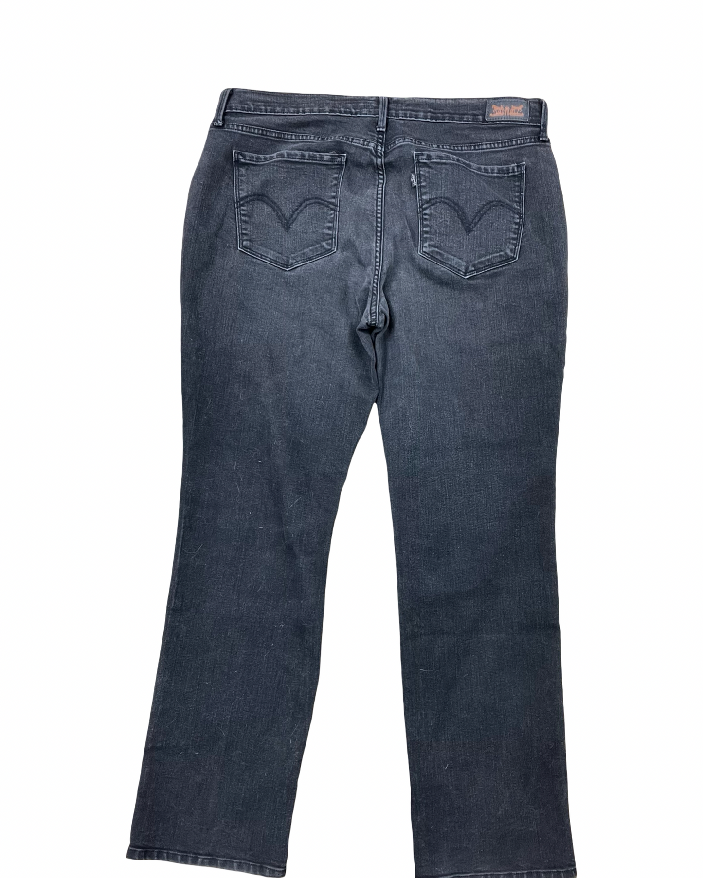 Jeans Straight By Levis In Black, Size:14