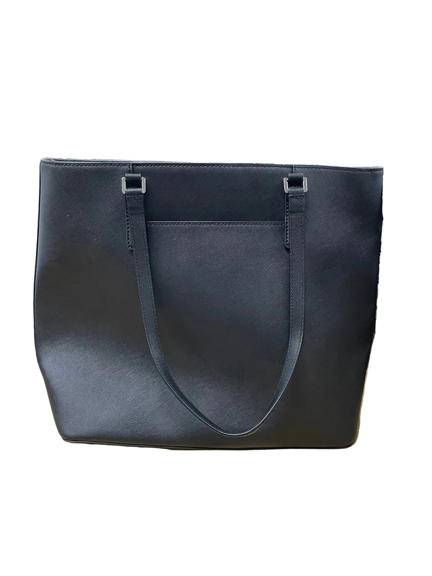 Tote Designer By Michael Kors In Black & White, Size:Large