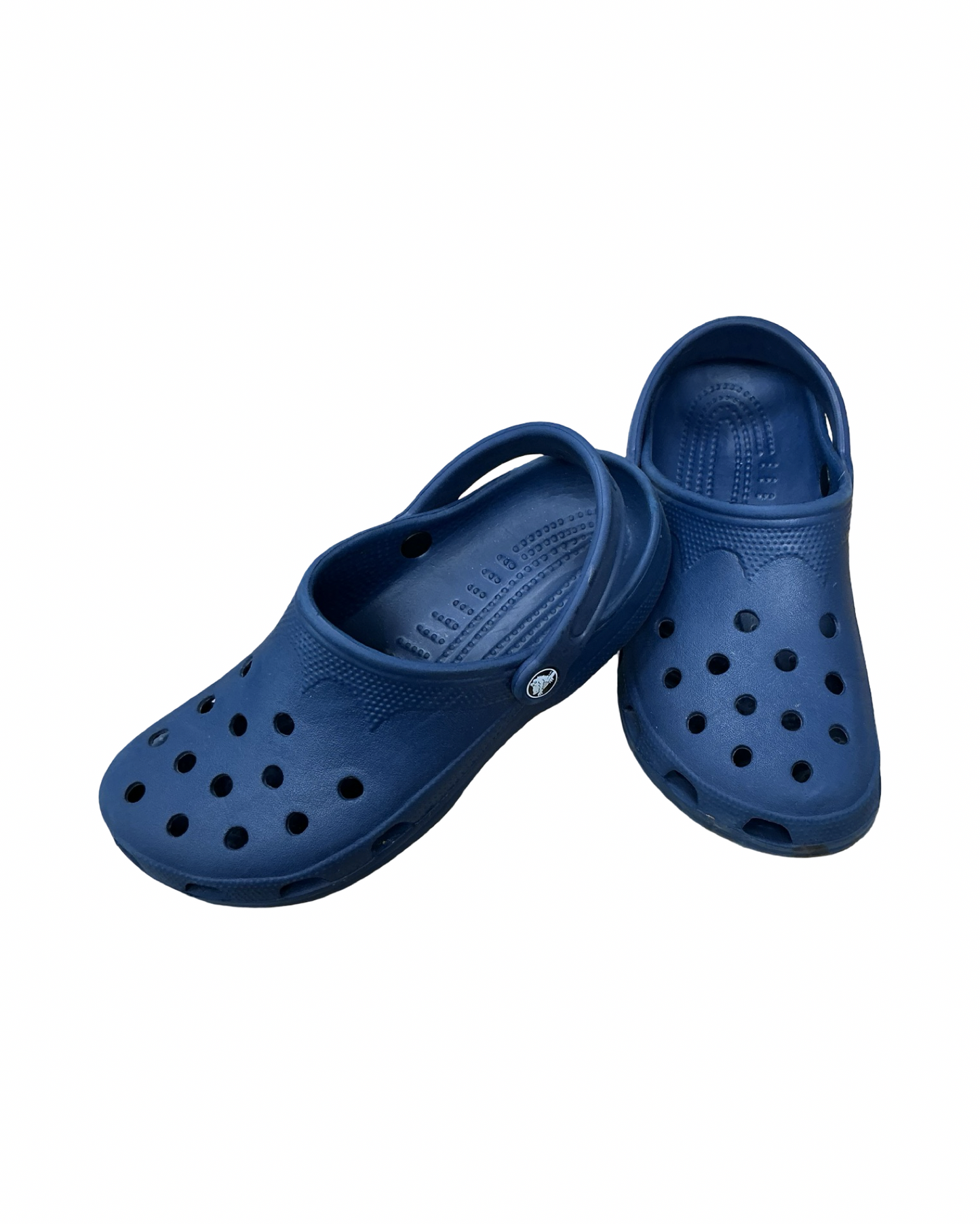 Sandals Flats By Crocs In Blue, Size:10