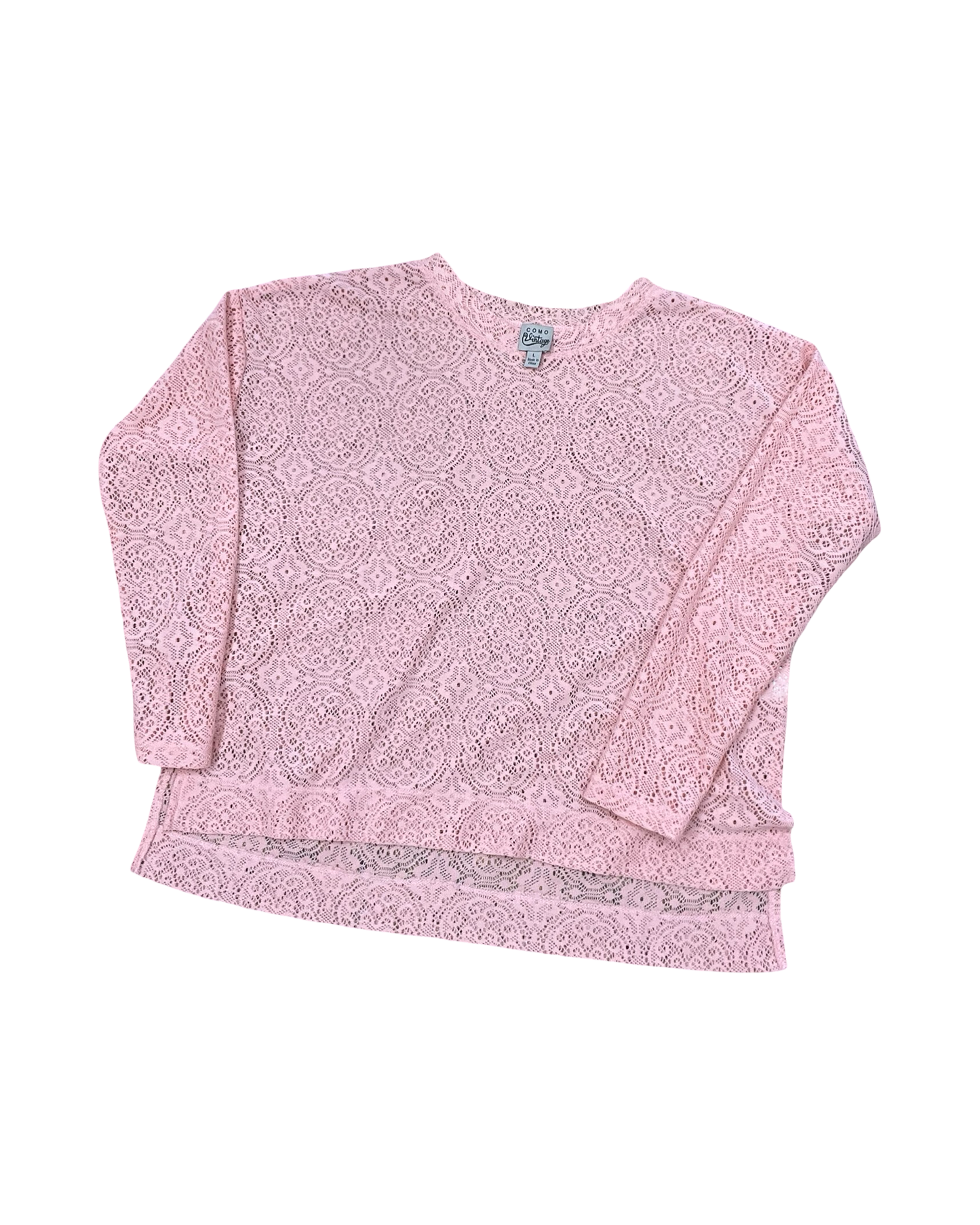 Top Ls By Como Vintage In Pink, Size:L