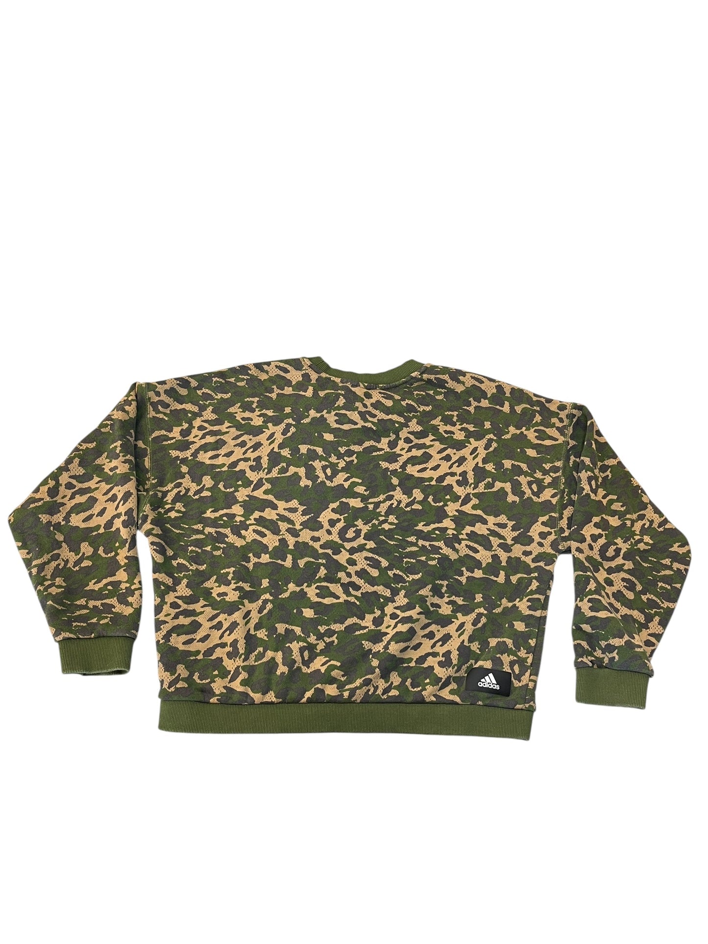 Sweatshirt Crewneck By Adidas In Camouflage Print, Size:M