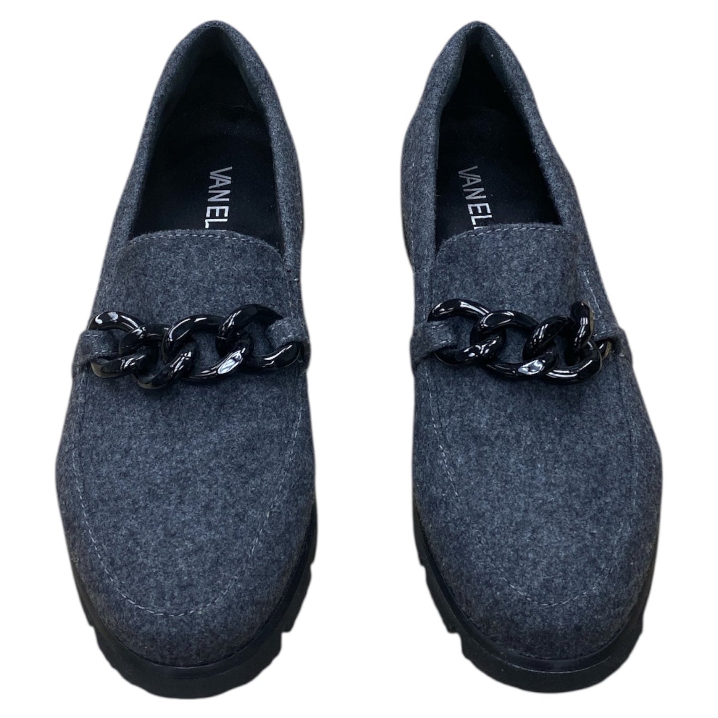 Shoes Flats By Vaneli In Black & Grey, Size:7.5