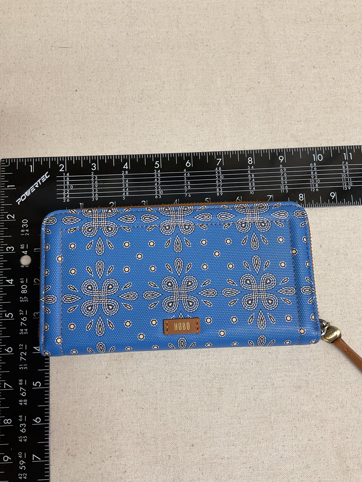 Wallet Leather By Hobo Intl In Blue & Brown, Size:Large