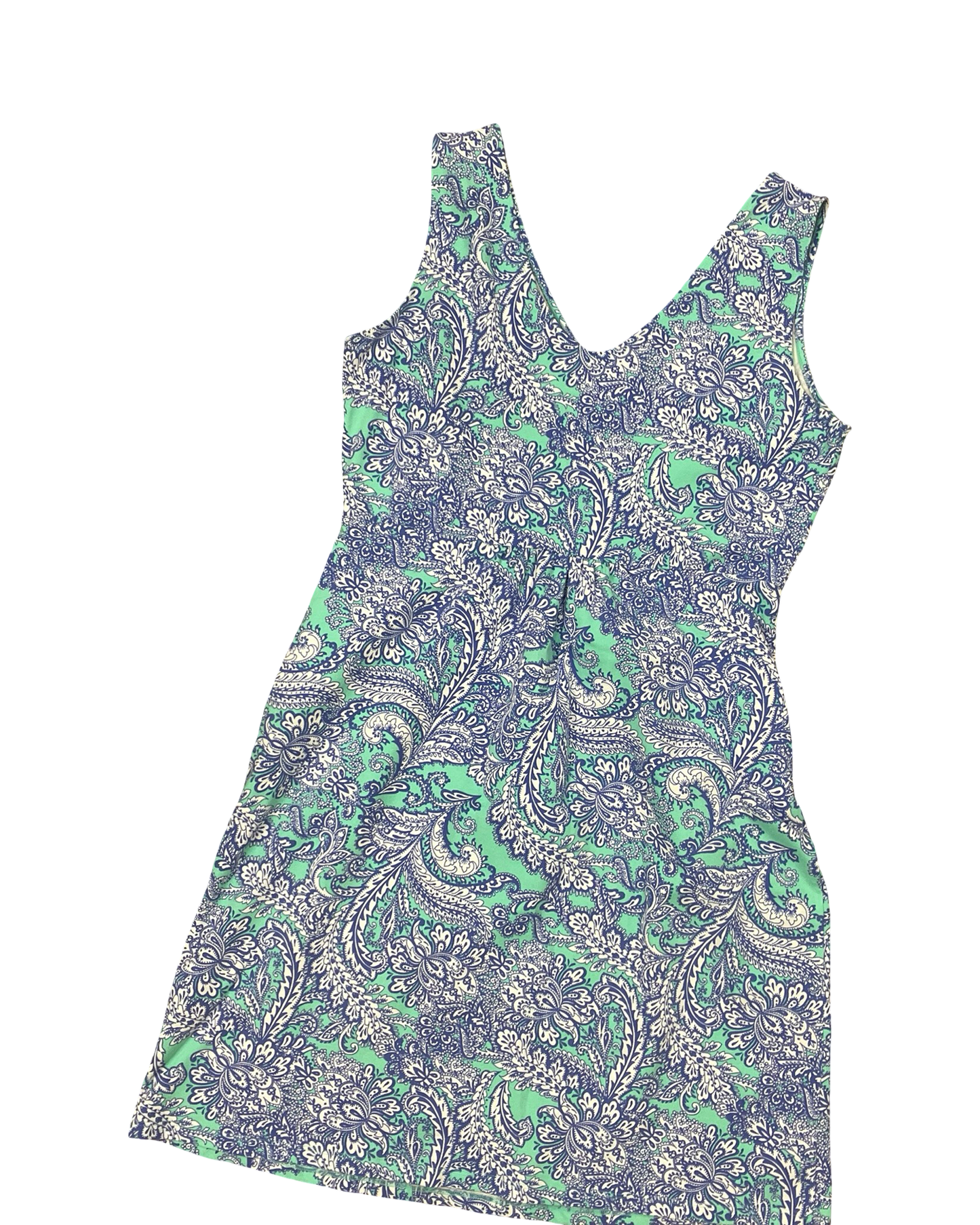 Dress Casual Maxi By Notations In Blue & Green, Size:1X