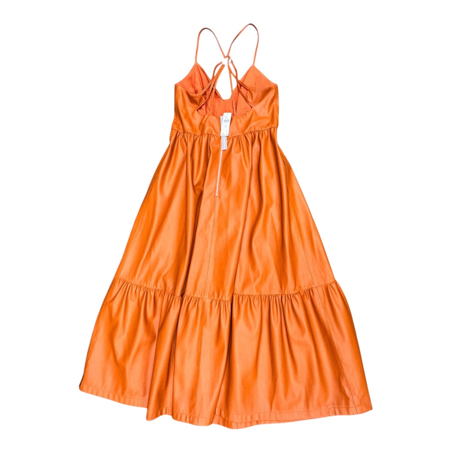 Dress Party Long By Anthropologie In Orange, Size:14