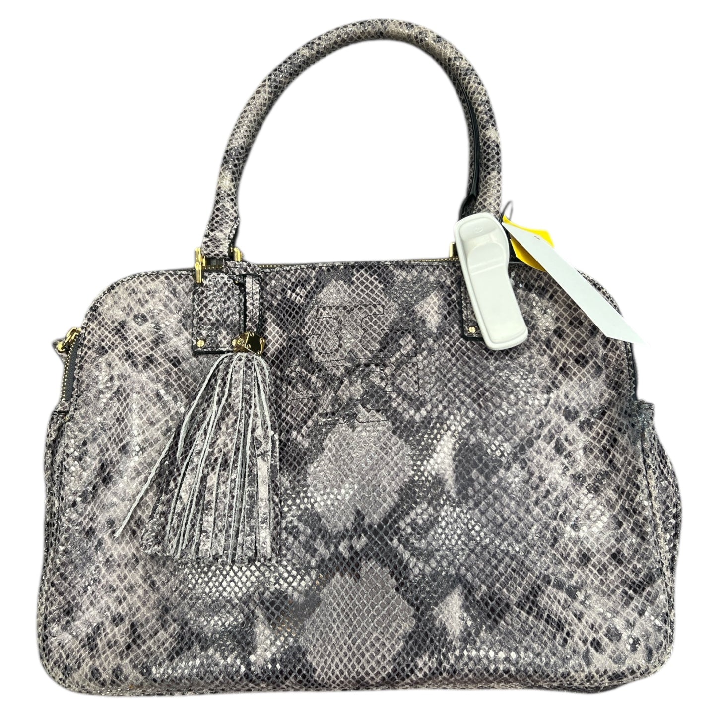 Handbag Designer By Tory Burch In Snakeskin Print, Size:Large
