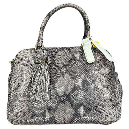 Handbag Designer By Tory Burch In Snakeskin Print, Size:Large