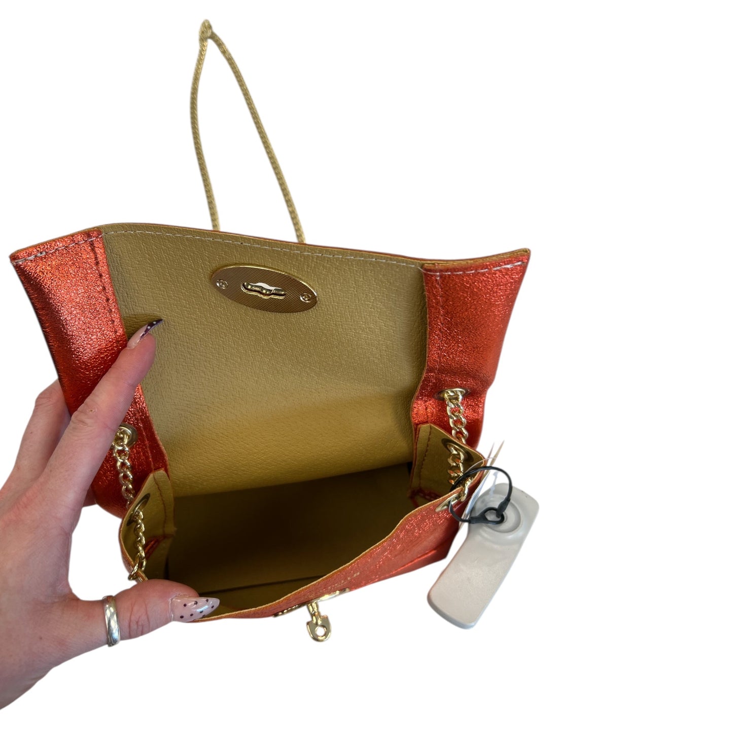 Crossbody Leather By Cmc In Red, Size:Small