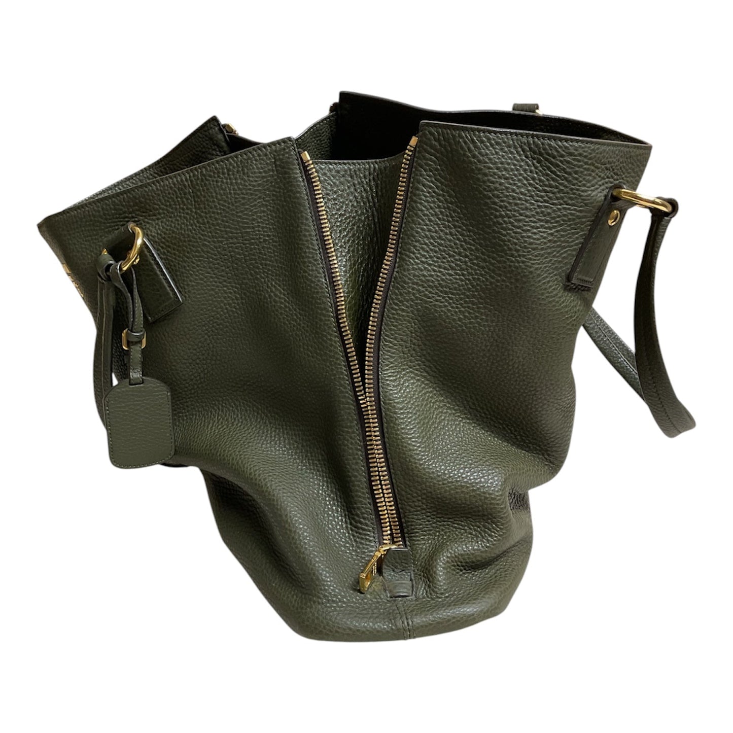 Handbag Luxury Designer By Prada In Green, Size:Large