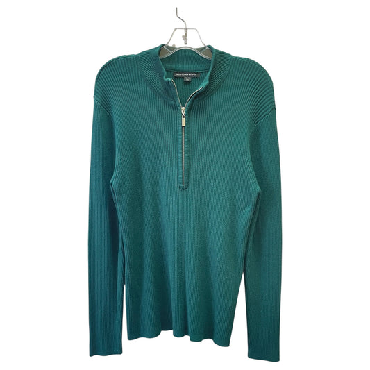 Sweater By Boston Proper In Green, Size:Xl