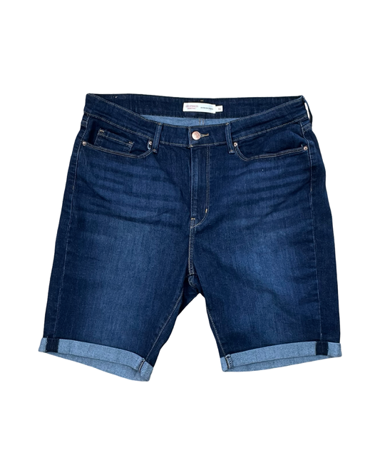 Shorts By Levis In Blue Denim, Size:16
