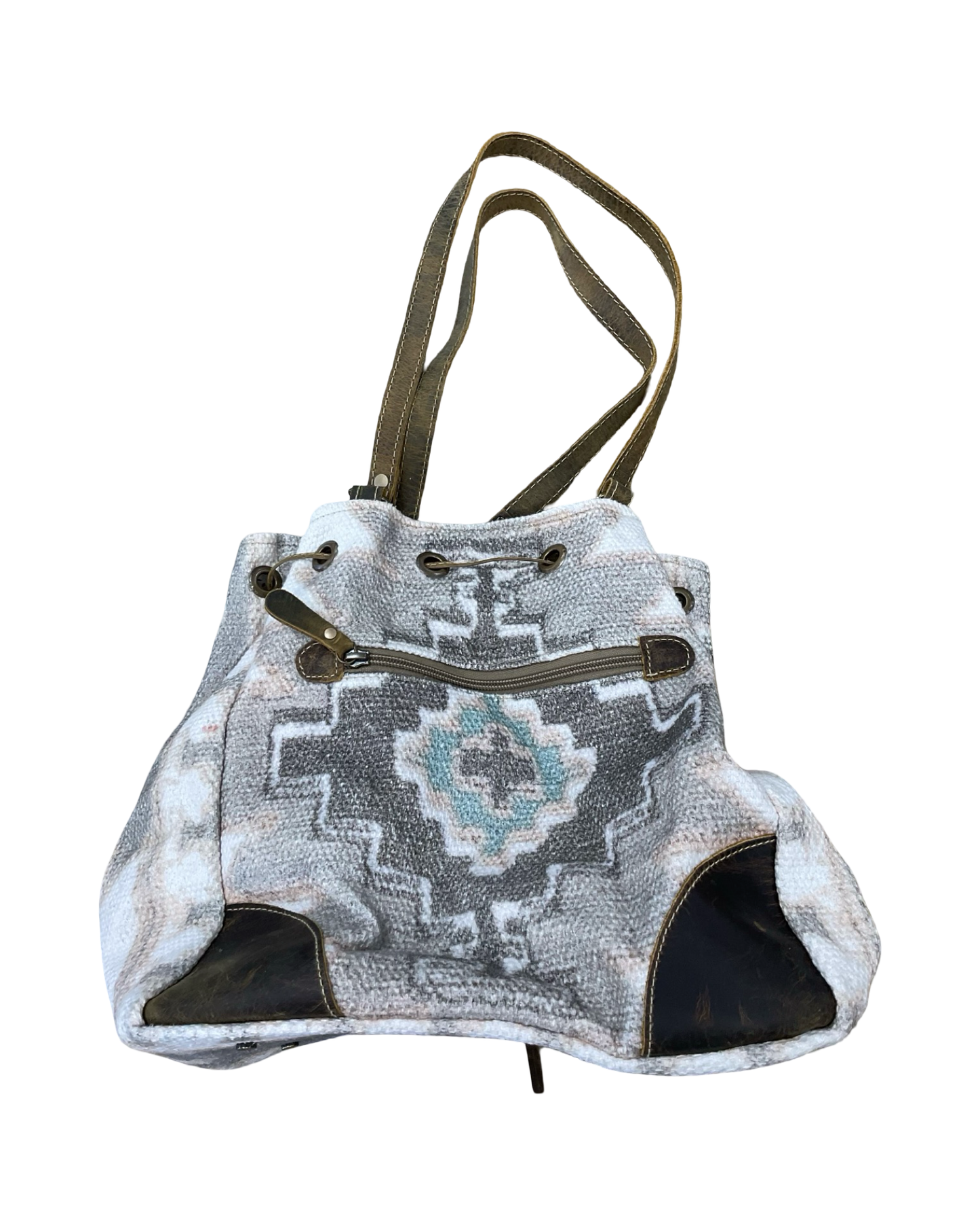 Handbag By Myra In Grey, Size:Medium