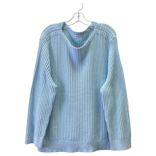 Sweater By Ava & Viv In Blue, Size:2X