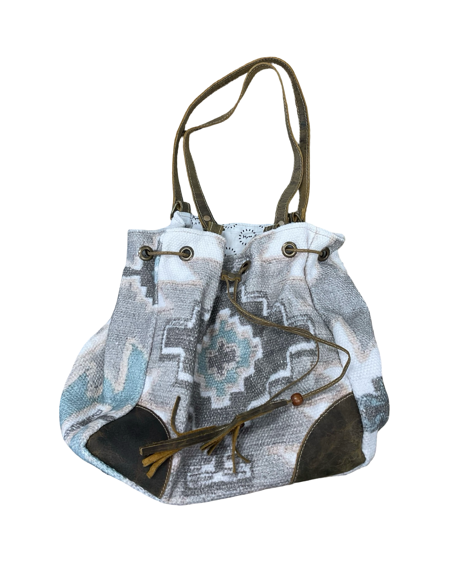 Handbag By Myra In Grey, Size:Medium