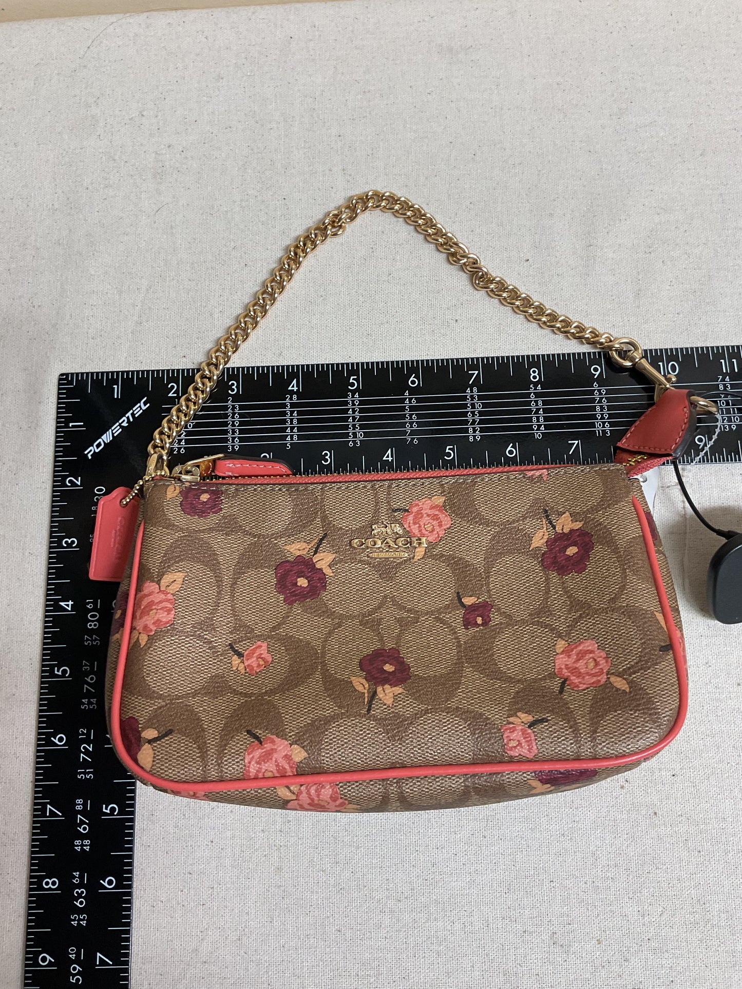 Handbag Designer By Coach In Floral Print, Size:Small