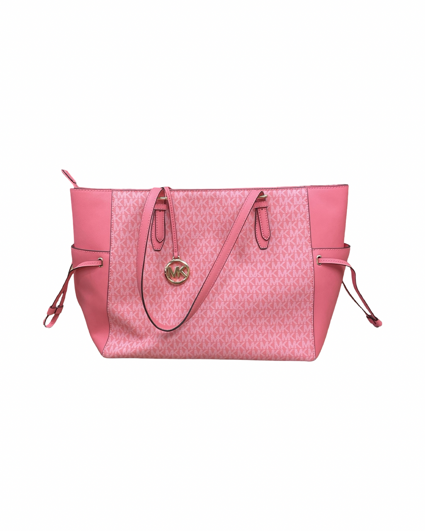 Handbag Designer By Michael Kors In Coral, Size:Large