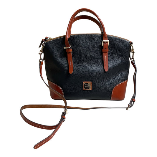 Handbag Designer By Dooney And Bourke In Black & Brown, Size:Large