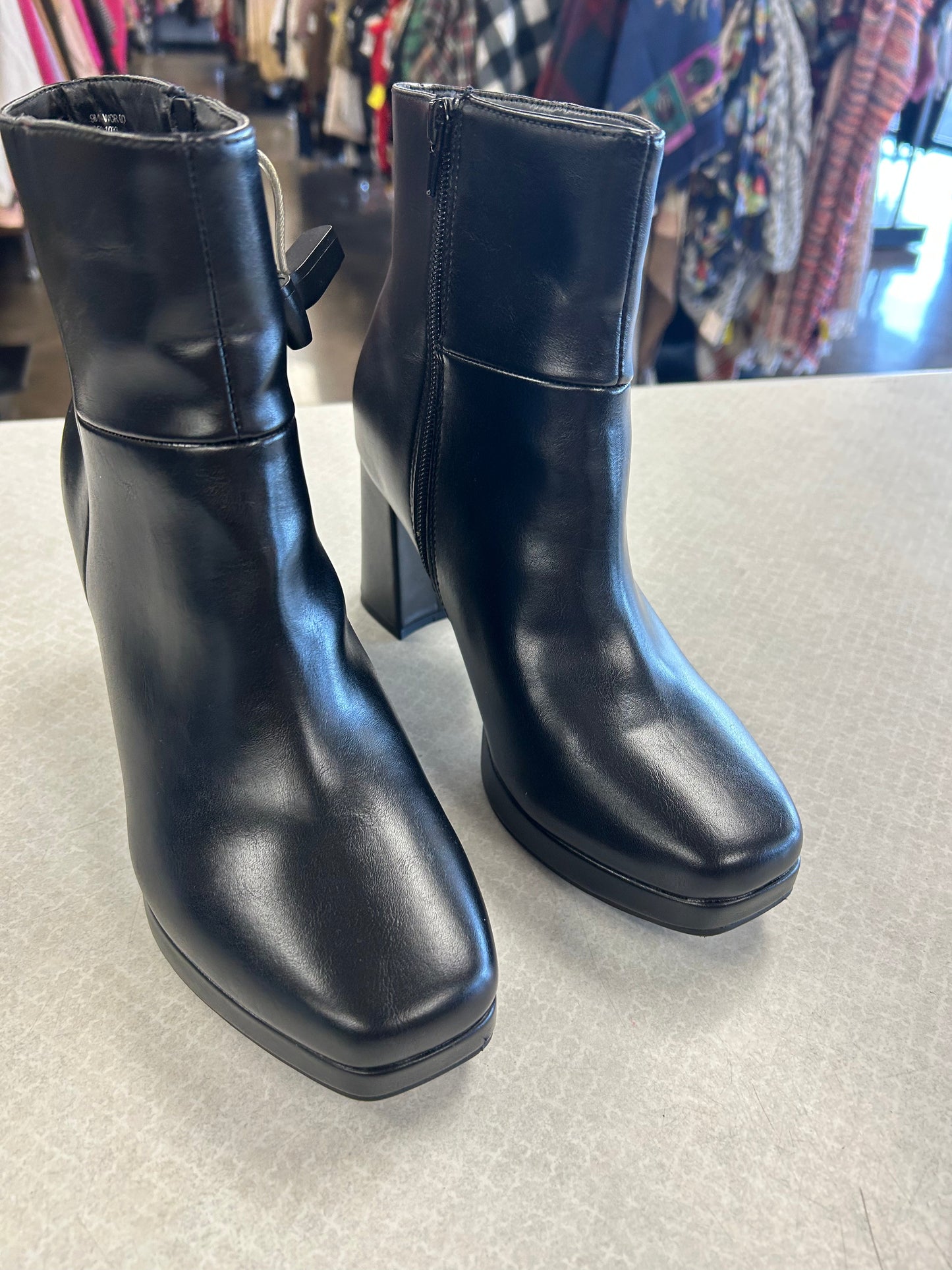 BOOTS ANKLE HEELS by WORTHINGTON In BLACK, Size: 9