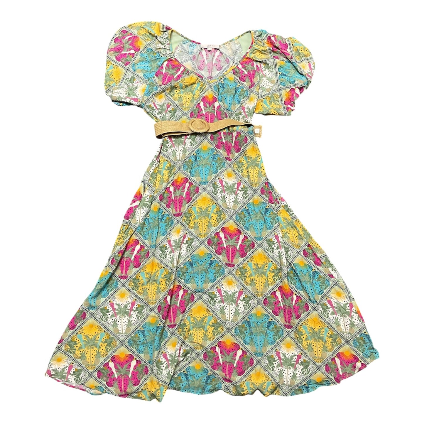 Dress Casual Maxi By Loft In Multi, Size:14