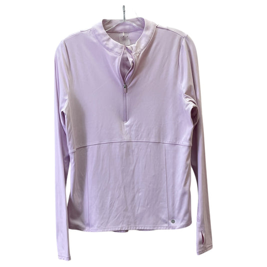 Athletic Top Ls Collar By Calia In Purple, Size:L