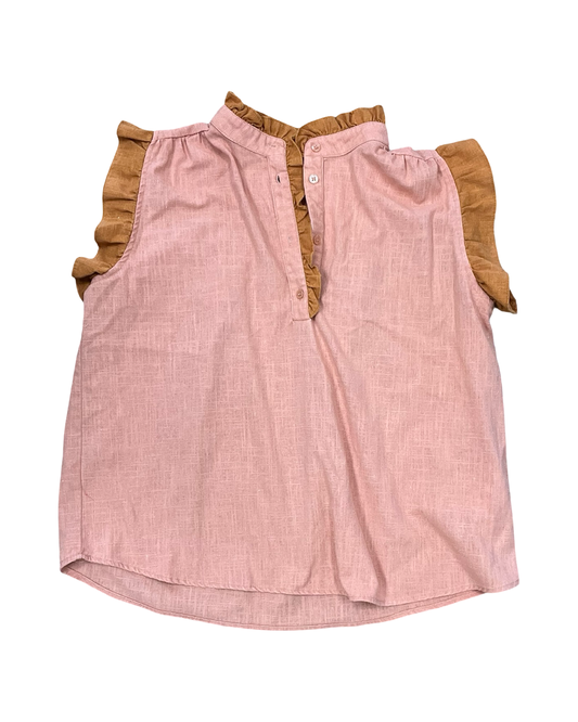 Top Sleeveless By Anniewear In Orange, Size:M
