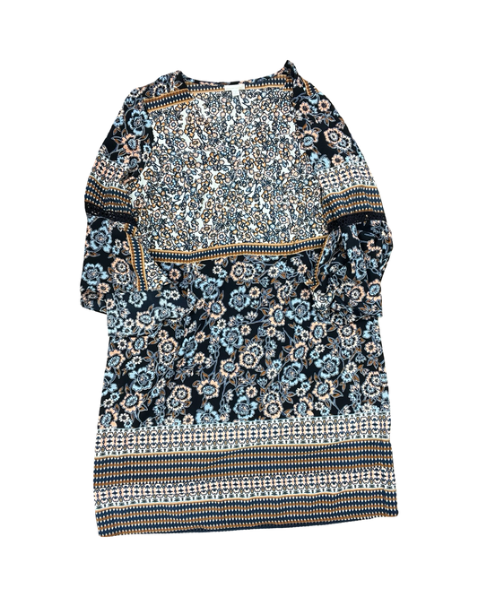 Dress Work By Westport In Blue & Pink, Size:1X