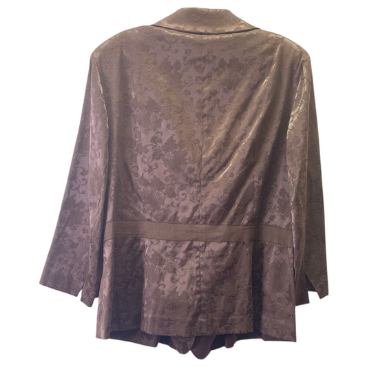 Blazer By Lane Bryant In Brown, Size:1X