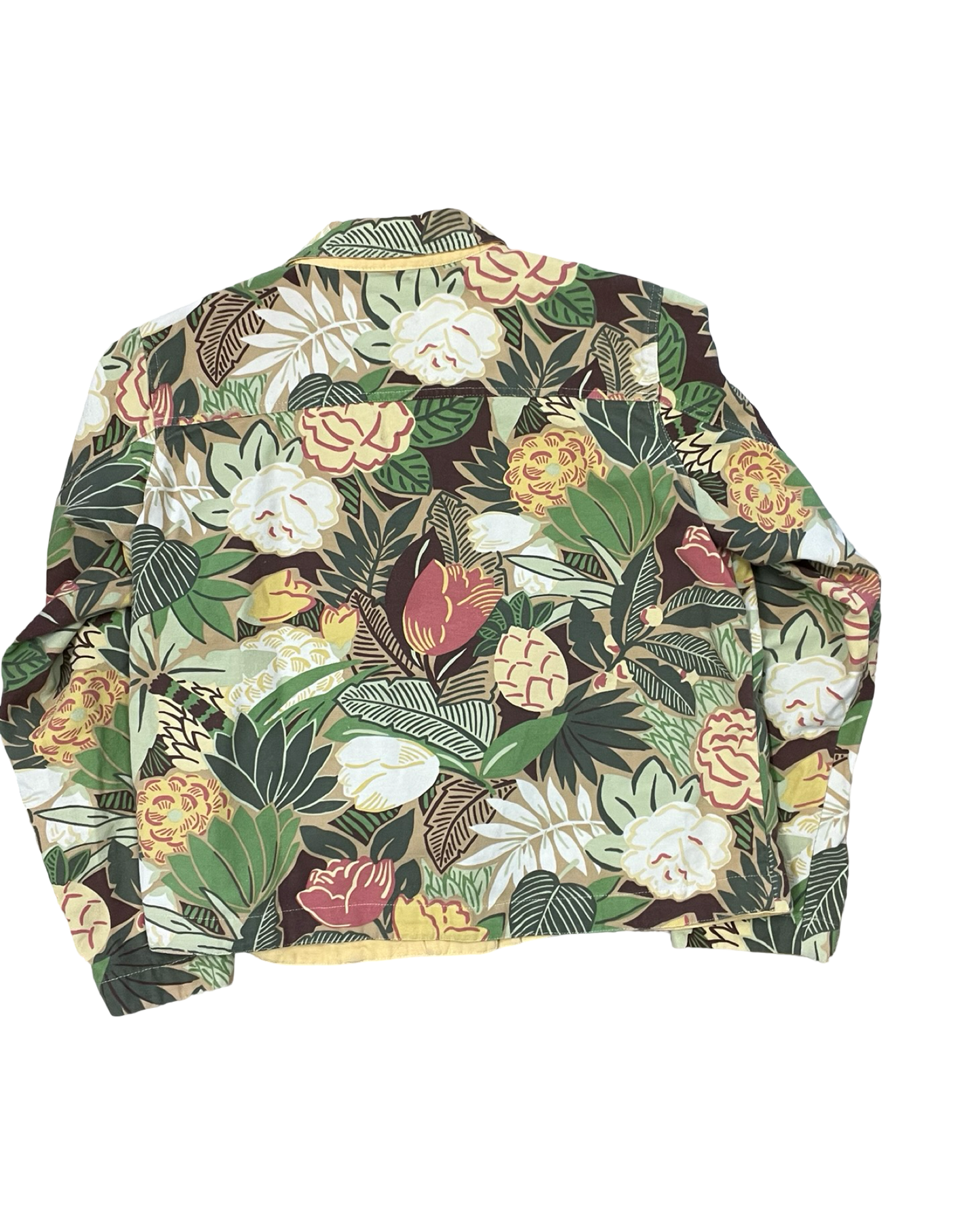 Jacket Other By Coldwater Creek In Green & Tan, Size:L