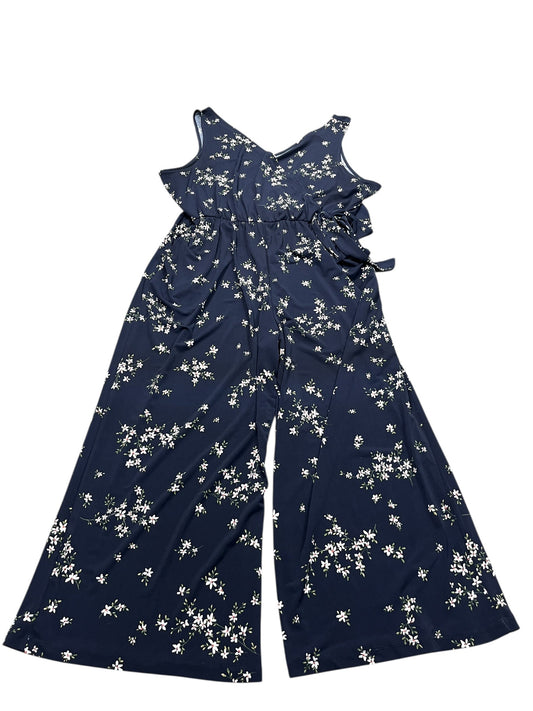 Jumpsuit By Kaleigh In Navy, Size:Xl