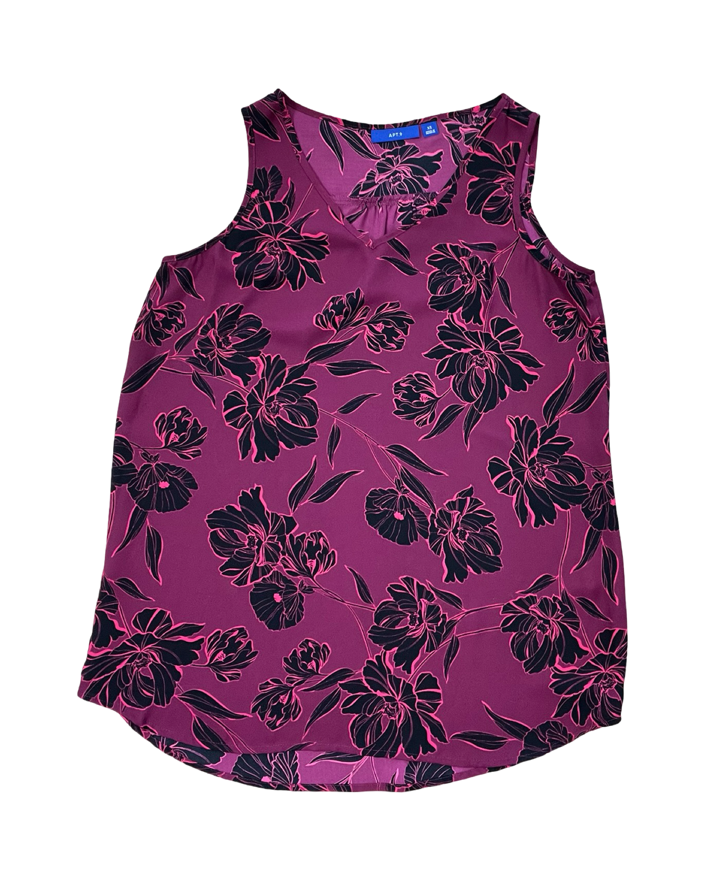 Top Sleeveless By Apt 9 In Purple, Size:Xs