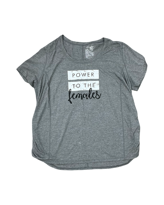 Top Ss By Terra & Sky In Grey, Size:2X