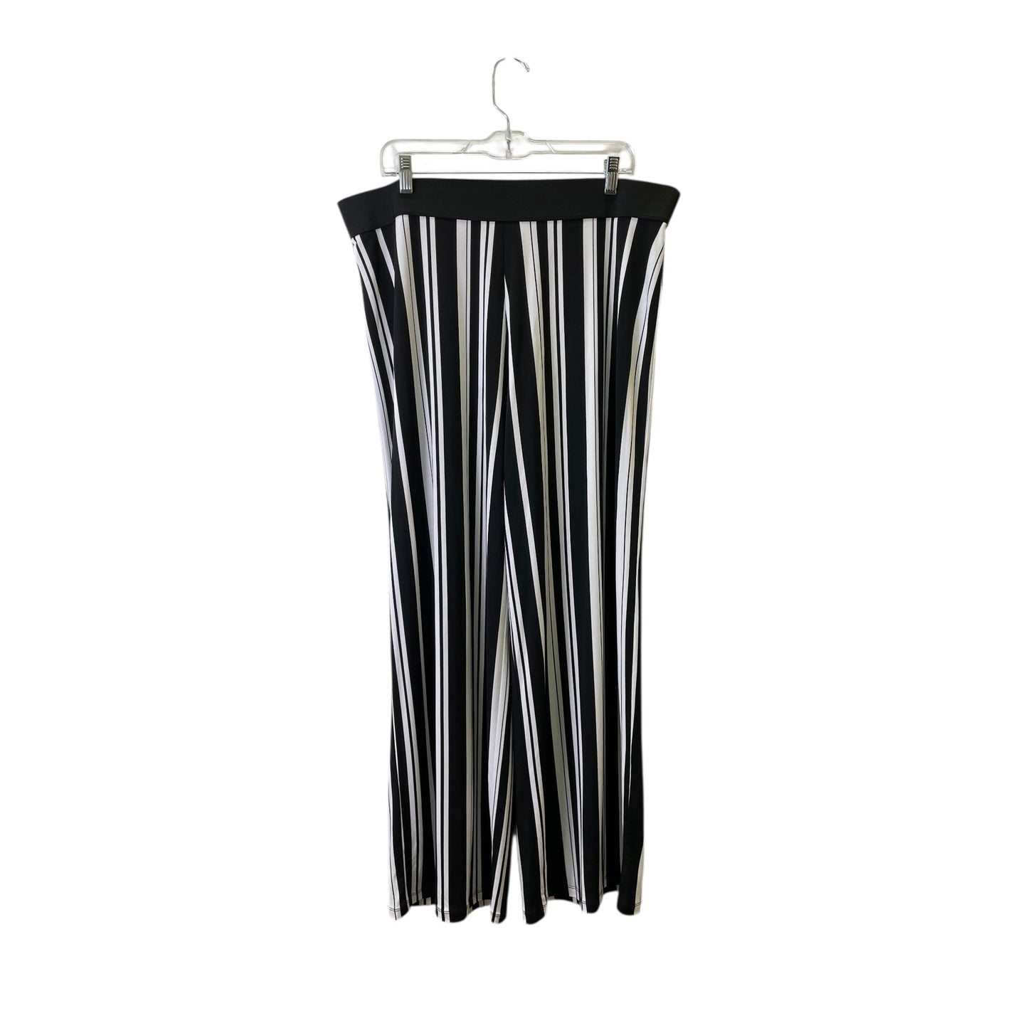 Pants Wide Leg By Alfani In Black & White, Size:16