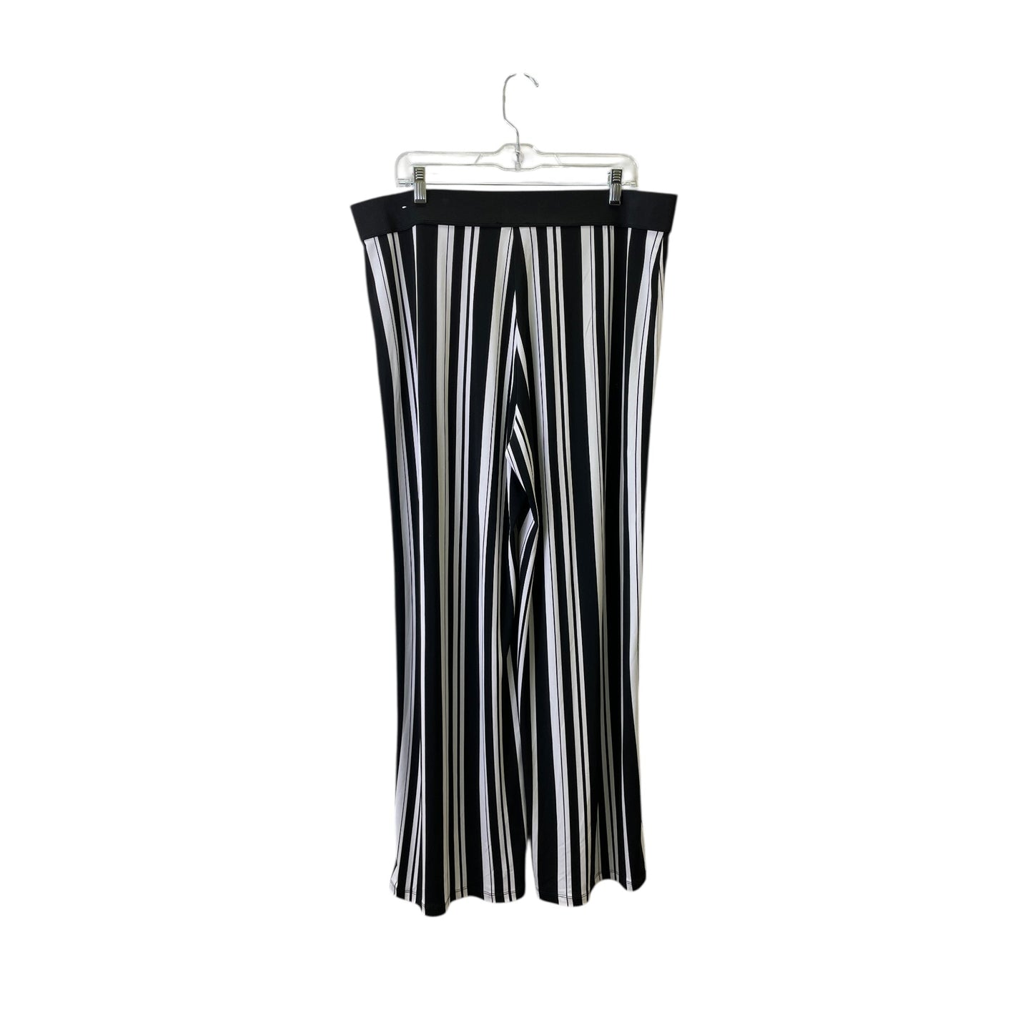 Pants Wide Leg By Alfani In Black & White, Size:16