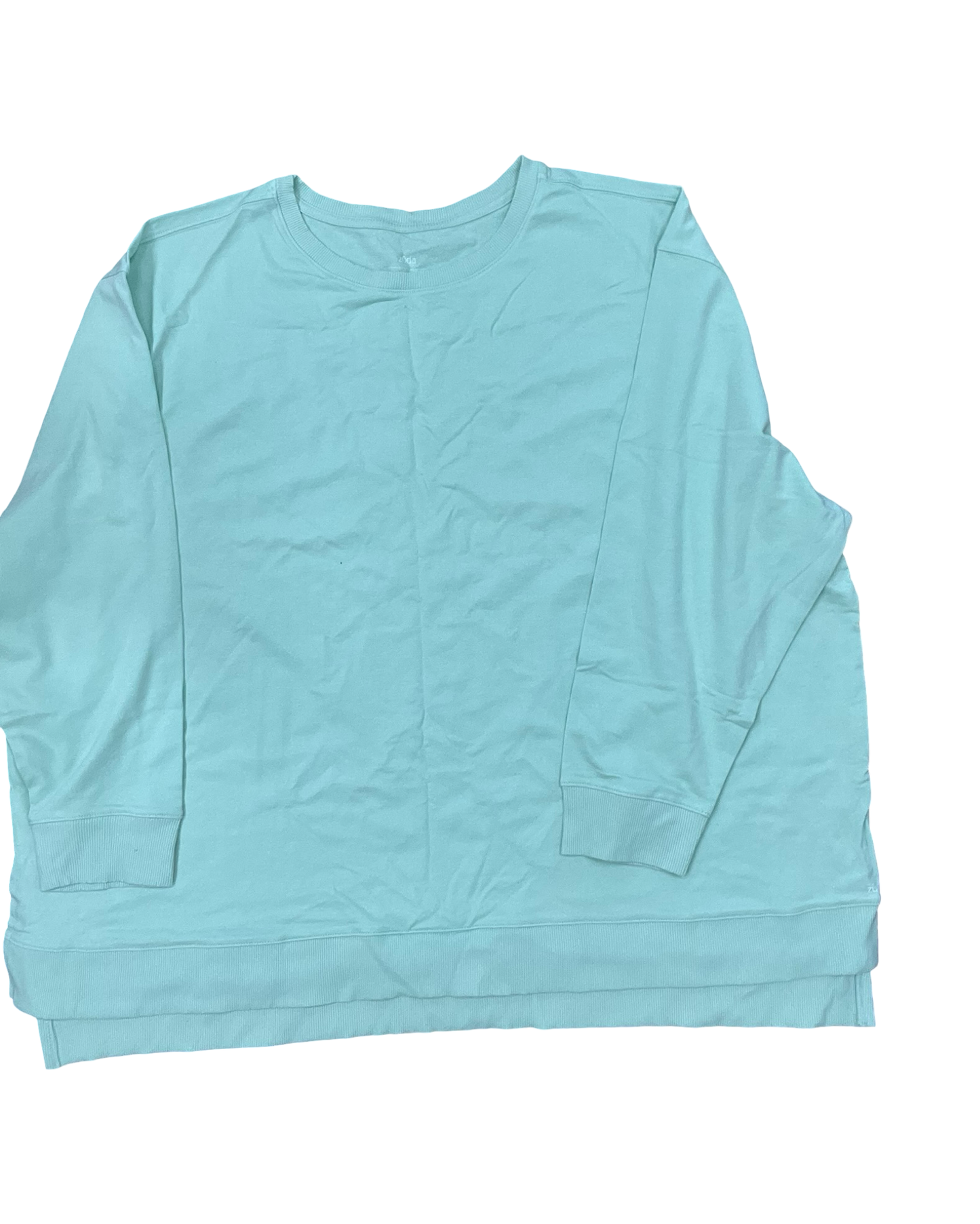 Sweatshirt Crewneck By Zuda In Green, Size:3X