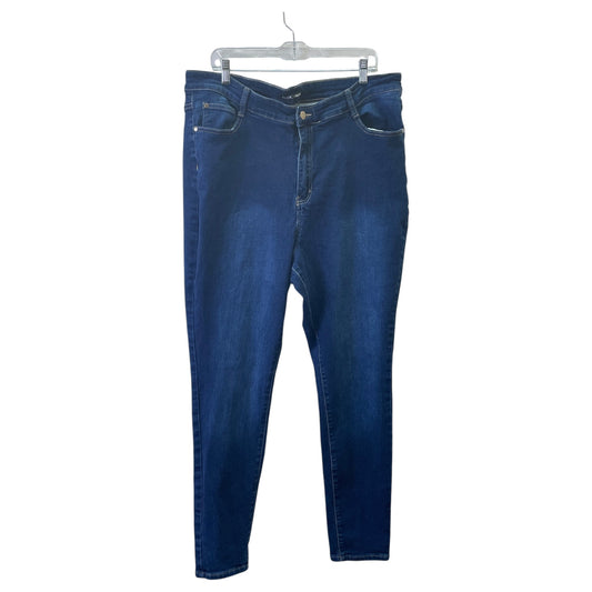 JEANS SKINNY by FASHION NOVA In BLUE DENIM, Size: 20
