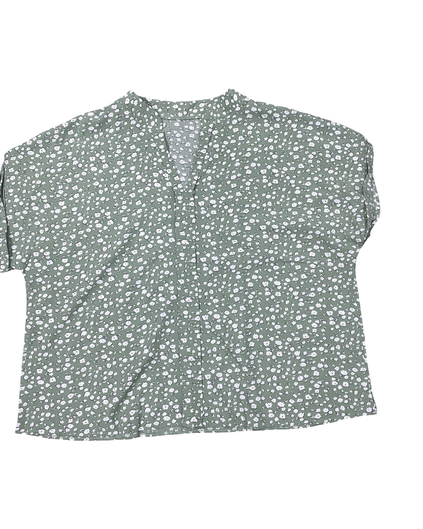 Top Ss By Shein In Green & White, Size:3X